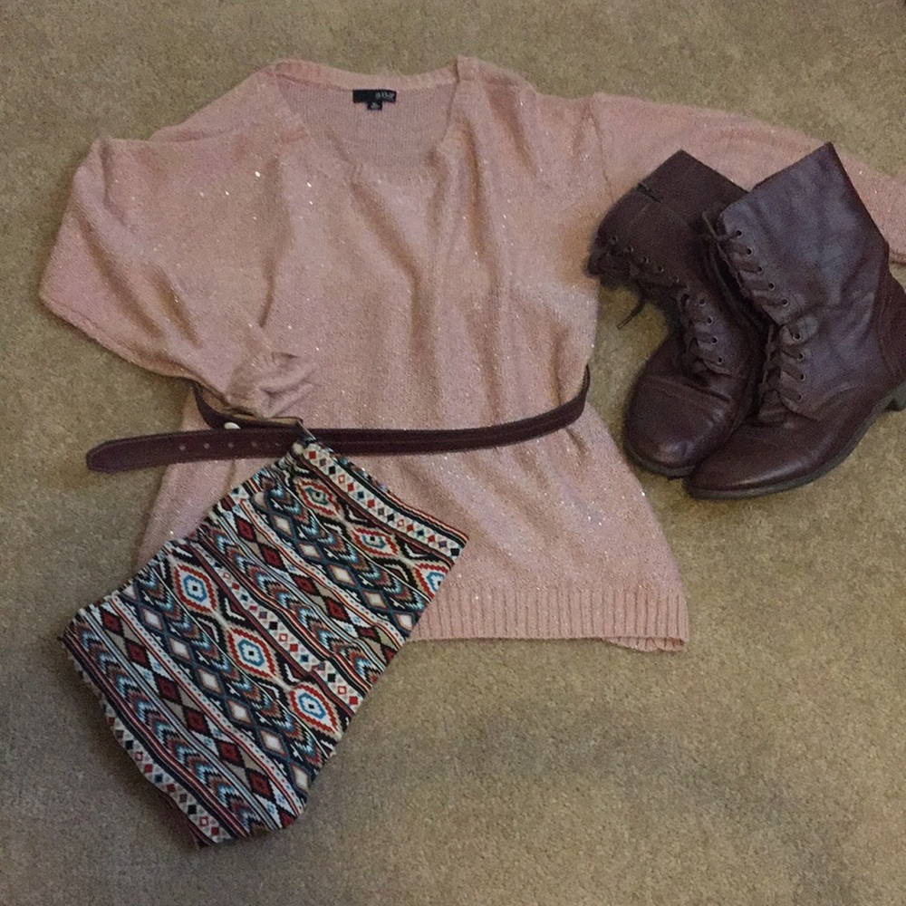 END OF YEAR SALE  A.N.A pink sweater Size XL